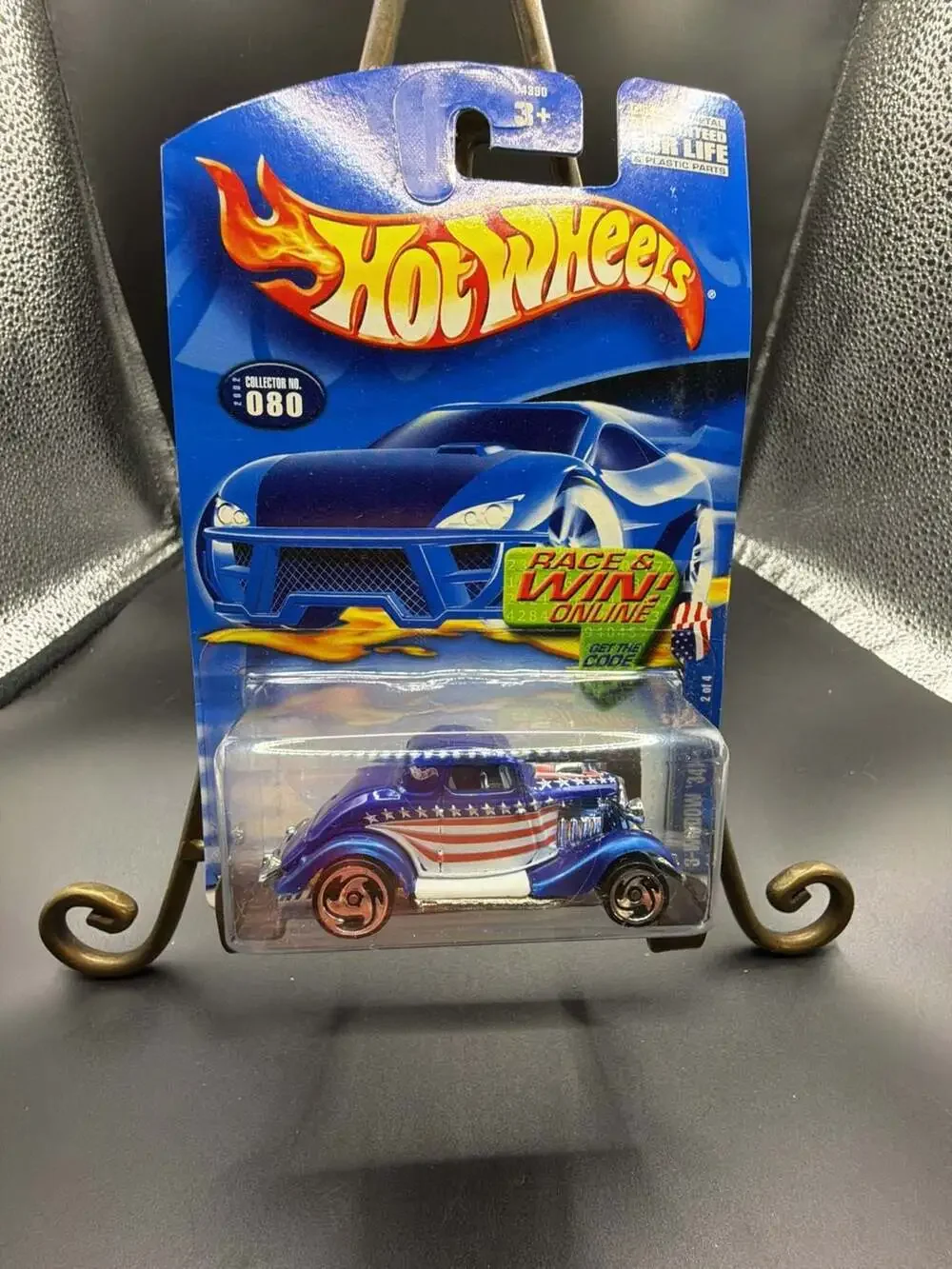 2002 Hot Wheels 3-Window '34 Star-Spangled Series Collector No. 080